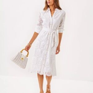 NWT Lilly Pulitzer Eira Eyelet Shirt Dress